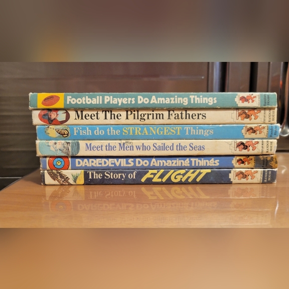 VTG Lot of 6 hardcover children's books 1960s-1970s Step-up Beginner Readers - Picture 3 of 16